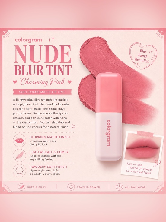 Colorgram Other - 💖 Colorgram Nude Blur Tint – Charming Pink 💖